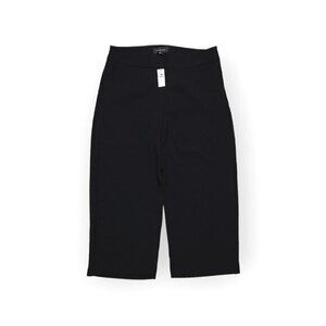 $109 New Talbots  Career Work Pants Womens 6P Wide‎ Leg Black Petite